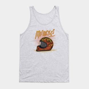 Motorcycle Enthusiast Illustration Tank Top